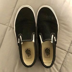 Lightly worn Vans slip ons